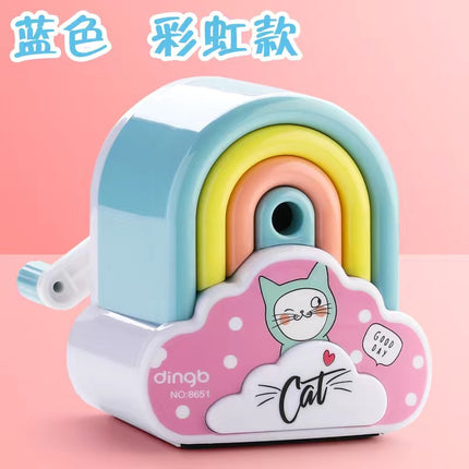 Dingbang cartoon pencil sharpener roll pen hand-cranked primary school children's kindergarten automatic Pen pencil sharpener machine