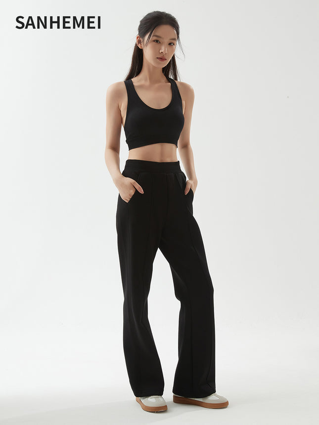 26 New Styles in Stock: Relaxed Drape Casual Floor-Length Curved Pants for Women, Loose Wide-Leg Slightly Flared Women's Casual Pants