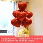 F table floating (7 double-layer love pomegranate red)