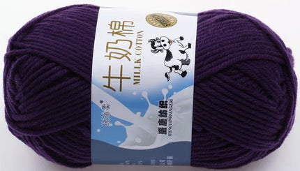 Five-Strand Milk Cotton Wool Ball Wholesale Medium Thick Thread Crochet Doll Shoes Scarf Handmade DIY Knitting Material Package