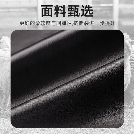 Leather Gloves Plus Velvet and Thickened Touch Screen Men's Warm Gloves Outdoor Cycling Men's Windproof and Anti-Slip Winter Driving