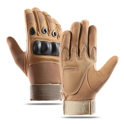 Men's Outdoor Half-Finger Gloves Carbon Fiber Shell Anti-Cut and Wear-Resistant Combat Sports Training Anti-Slip Tactical Gloves Special Forces