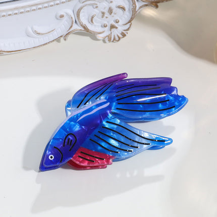Cross-Border Fashion Sweet Flower Bow Clip Creative Little Fish Devil's Eye Shark Clip Hair Claw Hair Accessories Wholesale