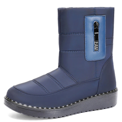 Cotton Shoes 2026 Winter Long Cotton Boots Polyurethane Fleece-Lined Thickened Long Boots Cross-Border Warm Sports Snow Boots Wholesale
