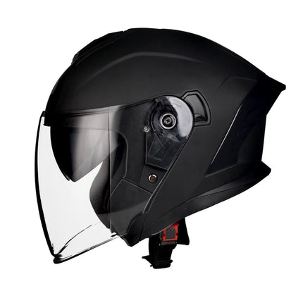 Jiarui National Trend Motorcycle Full-Face Helmet Half-Face Helmet for All Seasons Cool Riding Unisex Dot Certified