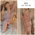 Pink Shirt Dress / 160(M)
