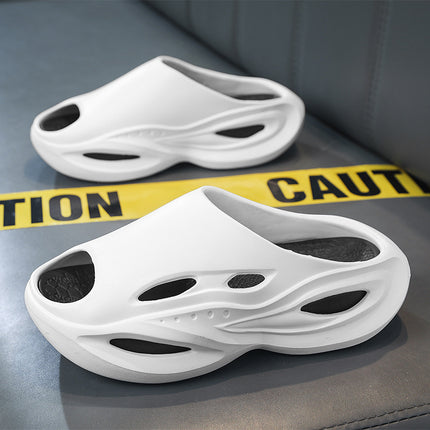 2025 New Open-Toe Eva Casual Comfortable Breathable Fashionable Flat Simple Versatile Everyday Couple Slippers