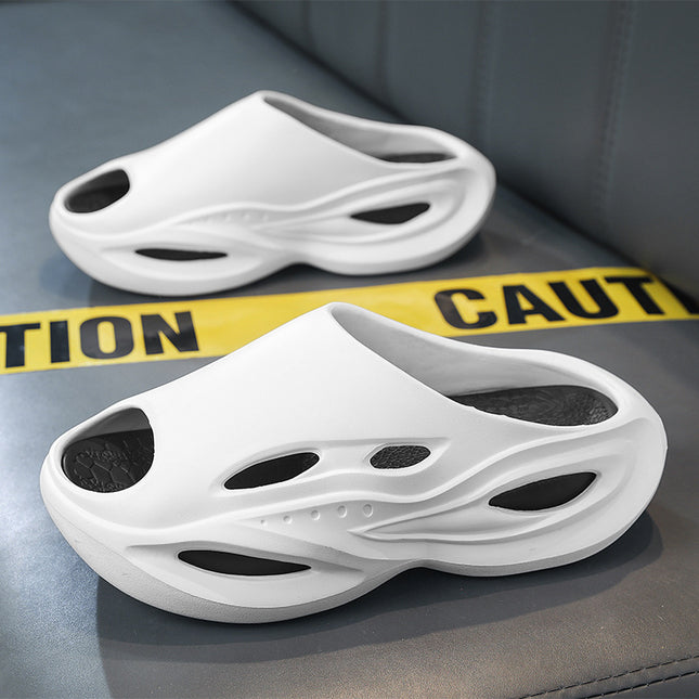 2025 New Open-Toe Eva Casual Comfortable Breathable Fashionable Flat Simple Versatile Everyday Couple Slippers