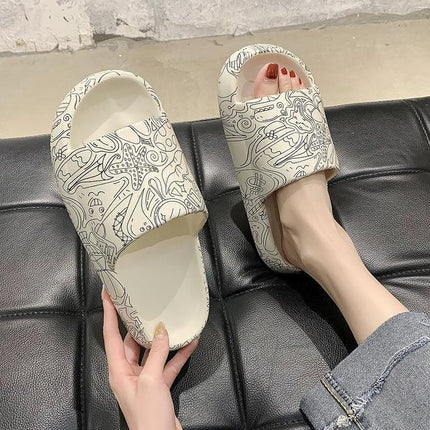 Southeast Asia Cross-Border Special Supply Side Bear Slippers for Women Summer Home Bathroom Non-Slip Slippers for Couples Slippers for Women