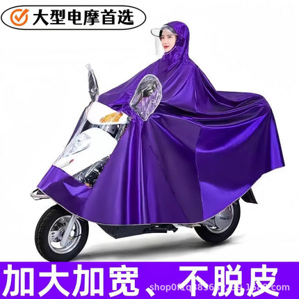 Morandi Electric Poncho Raincoat Anti-rainstorm Full-body Electric Motorcycle Single Extra-large Thickened Men's and Women's New Style