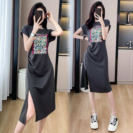 2026 Summer New Style Light Luxury Retro Hong Kong Style Pleated Design Slimming Dress for Women