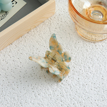 Super Fairy Romantic Butterfly Grab Clip French Temperament Acetic Acid Hair Grab Back of Head Clip Hairpin Hair Accessories Headwear Women's Spring and Summer