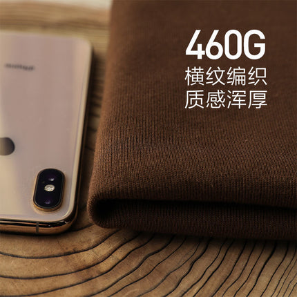 350g spring and autumn thin chocolate color sweater women's brown hooded coat caramel color loose hoodie autumn and winter
