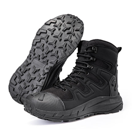 Outdoor Training Large Size Men's Hiking Boots Mid-Top Adventure Camping Desert Work Boots New Wear-Resistant and Comfortable