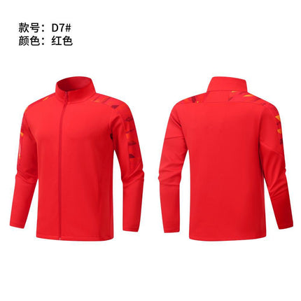 Autumn and Winter Men's and Women's Sportswear Jackets, School Sports Uniforms, Coach Jackets, Casual Sports Training Suits, Group Uniforms