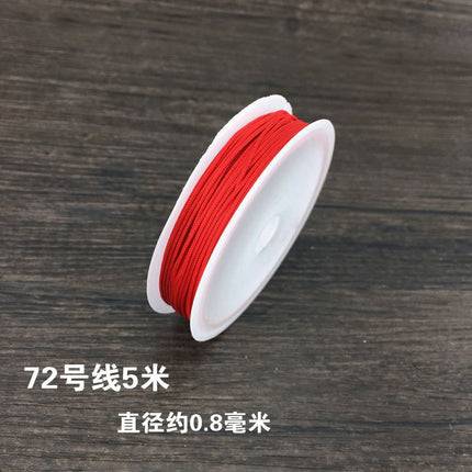 Red braided line diy jewelry accessories Chinese tie line red rope hand rope necklace hand braided material strands