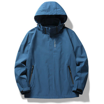 Outdoor sports clothing silver fox velvet liner windproof waterproof men and women with the same style three-in-one work clothes logo