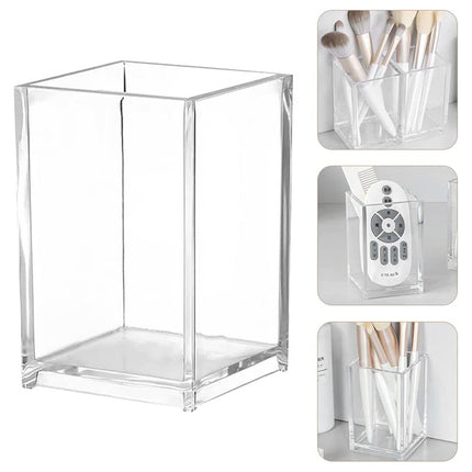 Acrylic Pen Holder Storage Box College Student Desktop Decoration Office High-Looking Large-Capacity Transparent Storage Box
