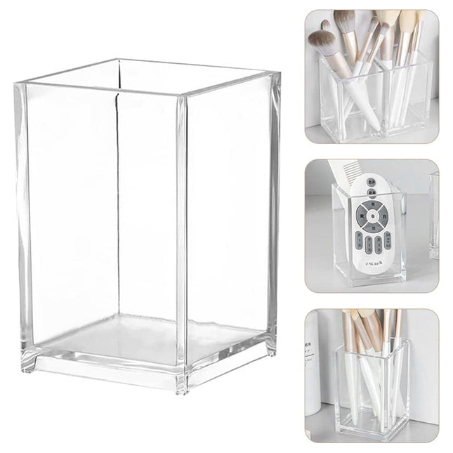 Acrylic Pen Holder Storage Box College Student Desktop Decoration Office High-Looking Large-Capacity Transparent Storage Box