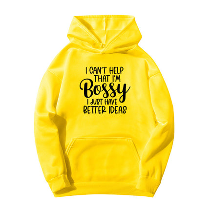 bestter ideas printed hooded hoodie autumn and winter European and American women's jacket coat foreign trade cross-border