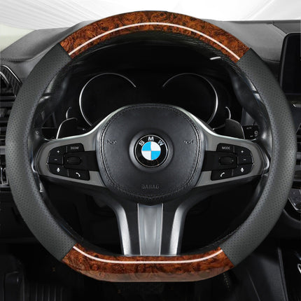 2024 new peach wood grain car steering wheel cover factory direct sales of a generation of hair