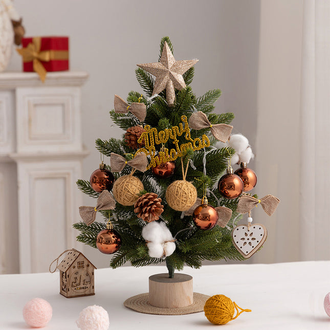 Christmas tree pe mini Christmas tree 45cm desktop Christmas tree set decoration christmas tree