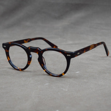 New cross-border plate glasses retro frame round frame cross-border Europe and the United States personality fashion 1128 can be equipped with myopia old