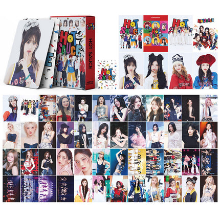 Korean Star 55 Boxed Small Cards Stray (g) I-Dle Ive Ateez Collection Lomo Cards Cross-Border