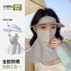 [light gray] removable hat + neck guard mask