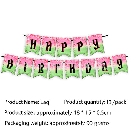 Edge Wipe Pink Green Magic Wicked Witch Theme Holiday Party Decoration Disposable Paper Tray Paper Cup Paper Towel Tablecloth suit