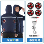 Navy blue 12V four fan / S