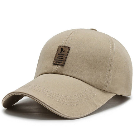 Four-Season Sunshade Baseball Cap Unisex Fashion Versatile Wide-Brim Face-Slimming Duckbill Cap Trendy Letter Deep Crown Hat