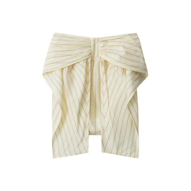 Heyhenry American High-End Bow Tube Top Strapless Vest for Women Summer Sexy Short Suspender Top