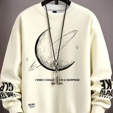 Teenage Student Sweatshirt Men's Long-Sleeved Autum Bottoming Shirt 2025 New Spring and Autum Clothing Trendy Brand Handsome Loose Clothes