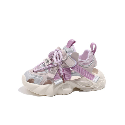 Children's frame shoes 2025 summer explosion female baby hollow mesh breathable sneaker boy casual shoes tide