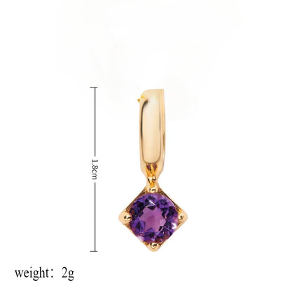 European and American Fashion Free Assembly DIY Accessories Twelve Birthstones December Birthstone Pendant Colorful Zircon Color Retention