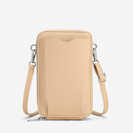 2026 Cross-Border Leather Women's Crossbody Shoulder Bag Vertical Style Phone Bag Macaron Color Commuting Versatile Lightweight Storage