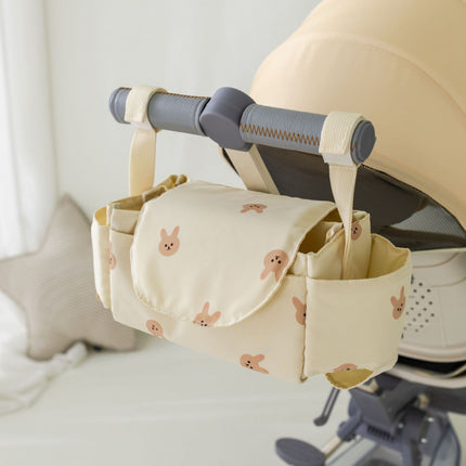New Children's Stroller Hanging Bag Cartoon Bear Mommy Bag Diaper Bag Bottle Storage Bag Multi-Function