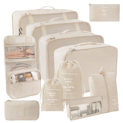 Travel Storage suit Seven-Piece Set of Partition Storage and Arrangement for Home Travel Portable Expansion and Decreposition Travel