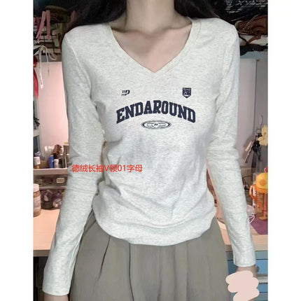 Derong V Neck Long Sleeve Women