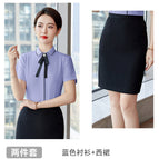 Blue Shirt Dress / S