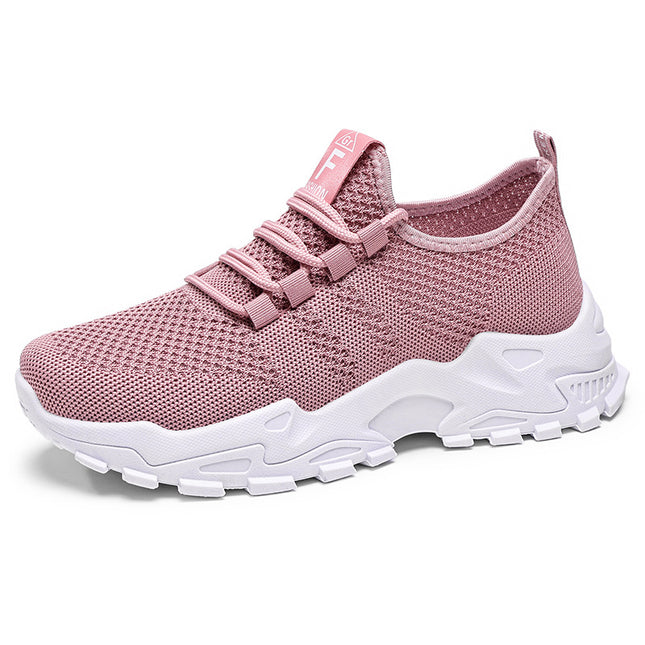 Women's Shoes 2026 Summer New Model Cross-Border Dropshipping Sports Shoes Breathable Fly-Knit Mesh Fashion Versatile Running Casual Shoes