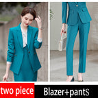 Blue blazer+pants / L