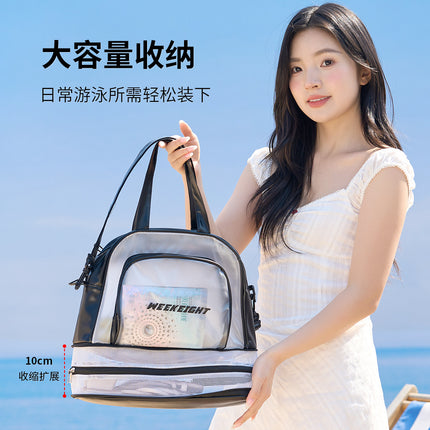 New Dry and Wet Separate Gym Bag Swimming Bag Large Capacity Waterproof Toiletry Bag Travel Portable Shoulder Beach Bag
