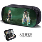 Large-capacity three-layer canvas pencil case-factory direct sales / B58401
