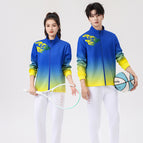 Blue top with white pants / 120-children