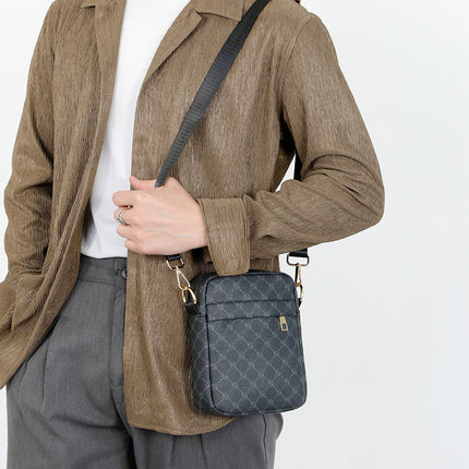 Cross-border Trendy Men's Small Satchel Portable Mini Printed Casual Shoulder Bag Lightweight Storage Bag Outgoing Crossbody Bag