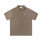 Brown color [3311 white love polo shirt] / S