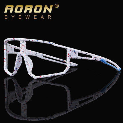 Youth One-Piece Cycling Sunglasses, Outdoor Sports Windproof Sunglasses, Color-Changing Anti-Uv Sunglasses 1011