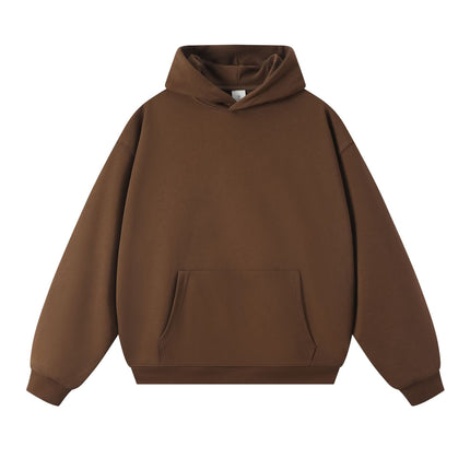 Sweatshirt 380g Terry Spring and Autumn American Style Thin Drop Shoulder Loose Fit Solid Color Hoodie for Men Trendy Versatile